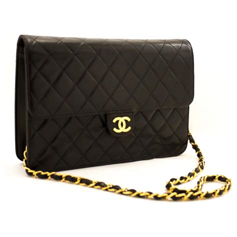 sac pochette chanel noir|Chanel sac boutique.